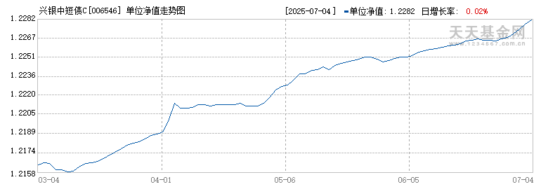 兴银中短债C(006546)历史净值