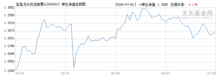 宝盈龙头优选股票A(008303)历史净值