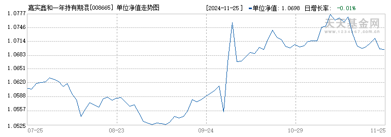 嘉实鑫和一年持有期混合C(008665)历史净值