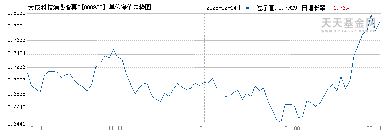 大成科技消费股票C(008935)历史净值