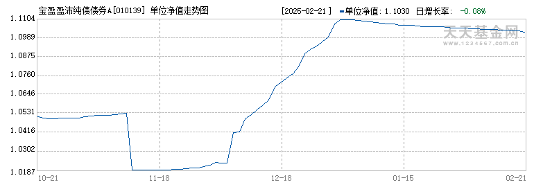 宝盈盈沛纯债债券A(010139)历史净值