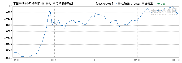 工银宁瑞6个月持有期混合A(011387)历史净值