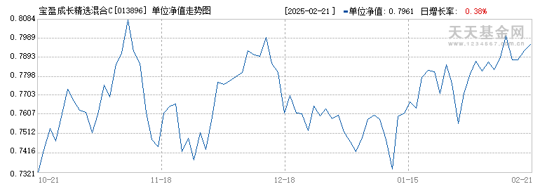 宝盈成长精选混合C(013896)历史净值