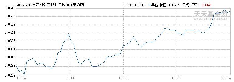 嘉实多盈债券A(017717)历史净值