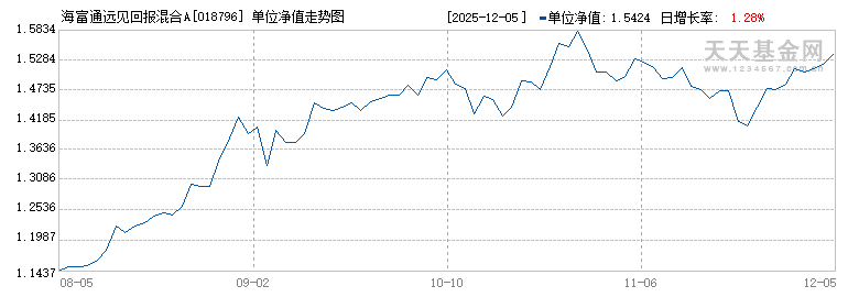 海富通远见回报混合A(018796)历史净值