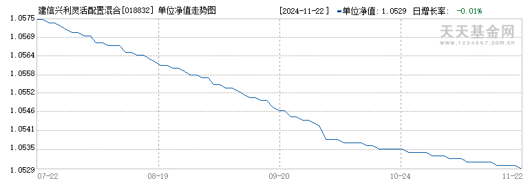 建信兴利灵活配置混合C(018832)历史净值