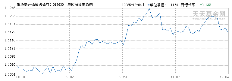 银华美元债精选债券(QDII)D(019630)历史净值