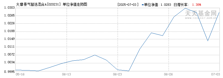 大摩景气智选混合A(020231)历史净值