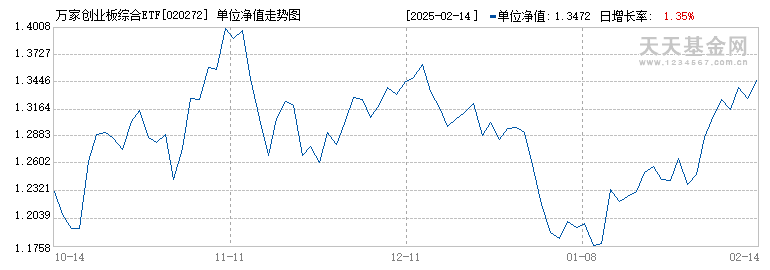 万家创业板综合ETF发起式联接C(020272)历史净值