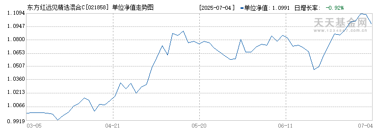 东方红远见精选混合C(021858)历史净值