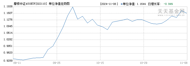 摩根中证A50ETF发起式联接E(022110)历史净值