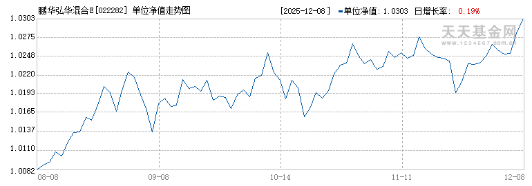 鹏华弘华混合E(022282)历史净值