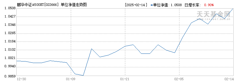 鹏华中证A500ETF联接C(022666)历史净值