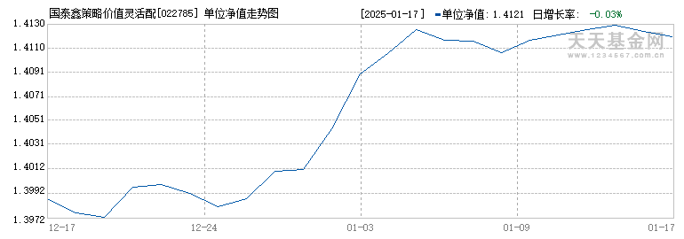 国泰鑫策略价值灵活配置混合E(022785)历史净值