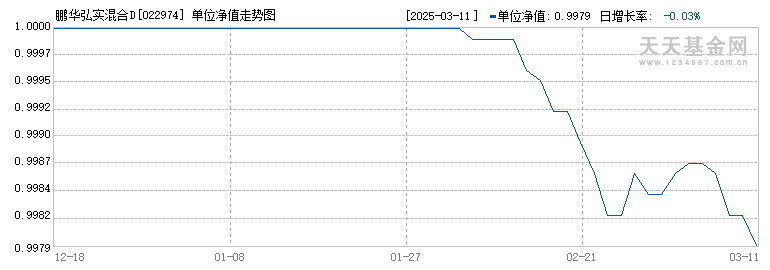 鹏华弘实混合D(022974)历史净值