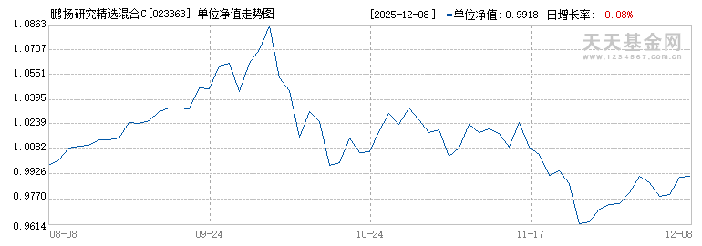 鹏扬研究精选混合C(023363)历史净值