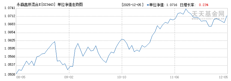 永赢鑫辰混合E(023443)历史净值