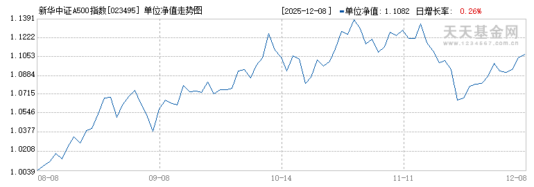 新华中证A500指数增强C(023495)历史净值