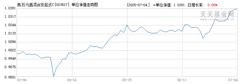 凯石元鑫混合发起式C(023527)历史净值