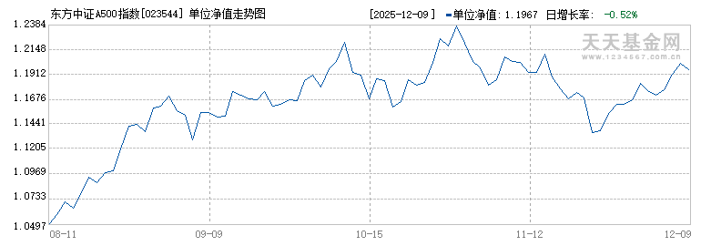 东方中证A500指数增强A(023544)历史净值