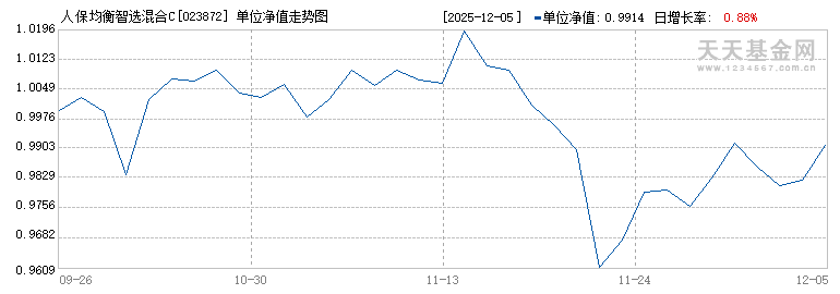 人保均衡智选混合C(023872)历史净值