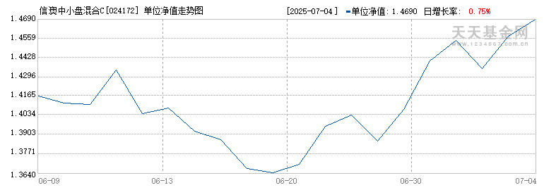 信澳中小盘混合C(024172)历史净值