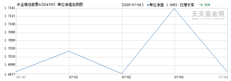 中金精选股票A(024709)历史净值