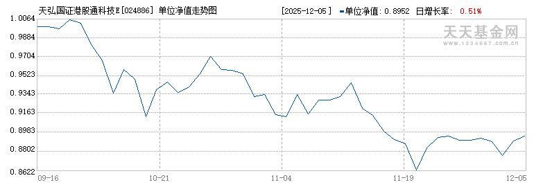 天弘国证港股通科技ETF联接C(024886)历史净值