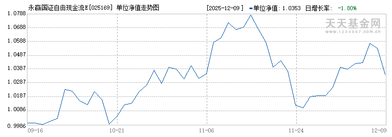 永赢国证自由现金流ETF联接C(025169)历史净值