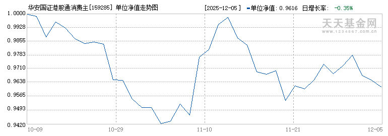 华安国证港股通消费主题ETF(159285)历史净值