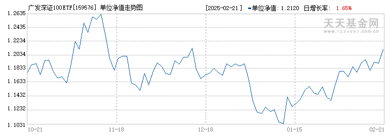 广发深证100ETF(159576)历史净值