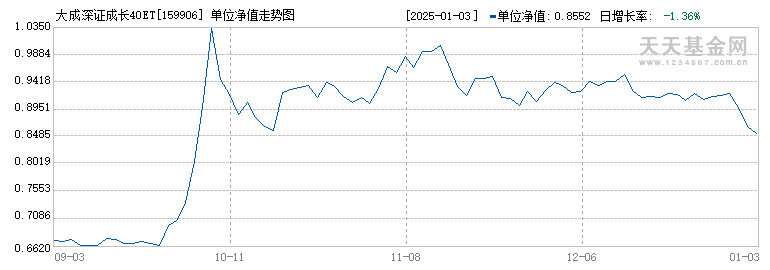 大成深证成长40ETF(159906)历史净值