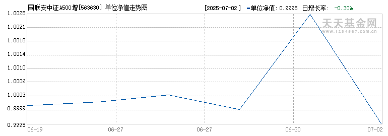 国联安中证A500增强ETF(563630)历史净值
