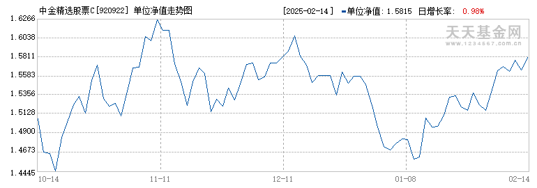 中金精选股票C(920922)历史净值