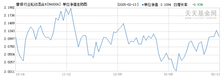 摩根行业轮动混合H(960006)历史净值