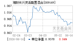 009169基金近期净值走势图