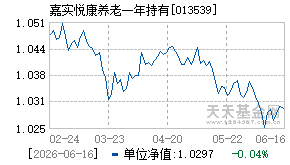 013539基金近期净值走势图