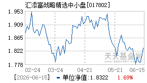 017802基金近期净值走势图